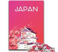 1000 Piece Jigsaw Puzzles Japan Travel Art Pink Help The Brain Exercise Addictive Toys to Cultivate Patience Suitable for Couples (size 38x26cm)