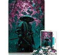 1000 Piece Jigsaw Puzzles Japanese Ninja,Stress Reliever Difficult Challenge Every Piece Is Unique - Challenging Family Fun Game (38x26cm)