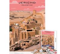 1000 Piece Jigsaw Puzzles- JERICHO ARIHA PALESTINE Puzzles for Teenagers Difficult Hard Every Piece Is Unique - Toys Educational Games (38x52cm)