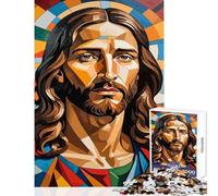 1000 Piece Jigsaw Puzzles Jesus Christ Portrait Home Decoration Toys Great Gift for Games Educational Game Enhance Love between Couples size 50x75cm