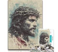 1000 Piece Jigsaw Puzzles Jesus Teenager Jigsaw,Challenging Game Gifts for Is Ideal As A Gift for The Whole Family (size 38x26cm)