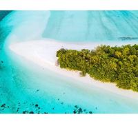 1000 Piece Jigsaw Puzzles,Jigsaw Puzzles for Adults Teenagers Jigsaw Puzzle - Island aerial view ocean 75x50cm