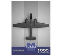1000 Piece Jigsaw Puzzles- Junkers Ju 288 Jigsaw Puzzle Brain Teaser Game Wall Decoration Deal As Gifts for The Whole Family 52x38cm/1000pcs