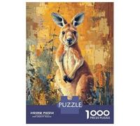 1000-piece Jigsaw Puzzles Kangaroo Painting Adult Jigsaw Puzzle Toy Wall Decor A Work of Art Unique Gifts for Birthday And Christmas 70x50cm/1000pcs