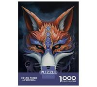 1000-piece Jigsaw Puzzles Kitsune Fox Mask Charm Adult Jigsaw Hands-on Game A Work of Art Unique Gifts for Birthday And Christmas 70x50cm/1000pcs