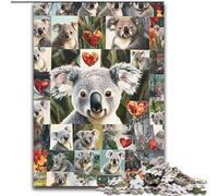 1000 Piece Jigsaw Puzzles Koala Collage, for Age 14 Years And over Home Decor As A Gift for The Whole Family And Friends (size 26x38cm)