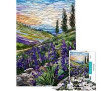 1000-piece Jigsaw Puzzles Lavender Fields at Dawn Jigsaw Puzzle Relax Games Pattern Assembly Unique Gifts for Birthday And Christmas (Size 38x52cm)