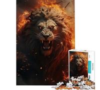 1000 Piece Jigsaw Puzzles Lion From Hell Difficult And Challenge Analysis And Logic DIY Toys for And from 14 Years And over (38X52cm)