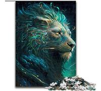 1000 Piece Jigsaw Puzzles Lion Imaginative, Analysis And Logic with Fully Interlocking Randomly Shaped Pieces for And Age 14 Years Up (Size50x75cm)
