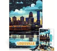 1000 Piece Jigsaw Puzzles Louisville Clean Cut Piece Mind Challenge Toy Calm Time Fun Christmas Art Piece (38x26cm)
