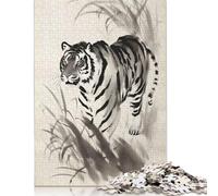 1000 Piece Jigsaw Puzzles Lurking Tiger Wooden Puzzles Educational Toys 1000pcs (75x50cm)
