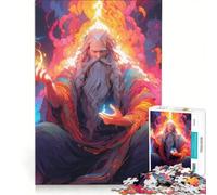 1000 Piece Jigsaw Puzzles Magic Lord Color God Zen Educational Toy Hand Speed Race with Fully Interlocking Randomly Shaped Pieces 50x75cm