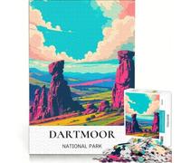 1000 Piece Jigsaw Puzzles Magical Dartmoor, Impossible Game, Precision Cutting, with Fully Interlocking Randomly Shaped Pieces 38x52cm