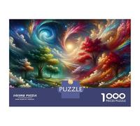 1000 Piece Jigsaw Puzzles- Magical Forest Pathway Jigsaw for Adults Brain Teaser Game Difficult Challenge Stress Reduction Gifts 38x26cm/1000pcs