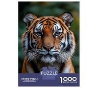 1000 Piece Jigsaw Puzzles- Majestic Tiger Portrait Teenager Puzzles Brain Teaser Game Stress Reliever Deal As Gifts for The Whole Family 70x50cm/1000pcs