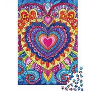 1000 Piece Jigsaw Puzzles Mandala Puzzles for Adults Wooden Puzzles Educational Game for Adult 1000pcs (75x50cm)