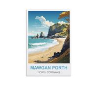 1000 Piece Jigsaw Puzzles，Mawgan Porth North Cornwall Posters for Adult Educational Game Challenge Toy 1000 Pieces Puzzle for Adults Kids 52x38cm