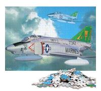 1000 Piece Jigsaw Puzzles McDonnell Douglas F4 Phan Creative Square Paper Jigsaw Puzzles for Adults 38x26cm/1000pcs