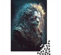 1000 Piece Jigsaw Puzzles Mechanical Lion Puzzles for Adults Paper Puzzles Educational Game for Adult 1000pcs (38x26cm)