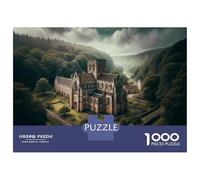 1000 Piece Jigsaw Puzzles Medieval Castle in The Woods Puzzles for Adults Family Games But Fun And Humorous Unique Birthday And Xmas Gifts 70x50cm/1000pcs