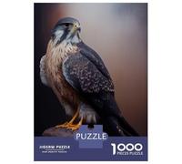 1000-piece Jigsaw Puzzles Merlin Falcon Oil Paint Adult Jigsaw Puzzle Hands-on Game Difficult Challenge Parent-child Interaction 70x50cm/1000pcs