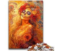 1000 Piece Jigsaw Puzzles Mexican Style Skull 1000 Pieces for Teenagers,Educational Games Home Decoration Birthday Present, Gifts, Wall Art (38x26cm)