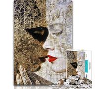 1000 Piece Jigsaw Puzzles Mexican Style Skull,Stress Reliever Difficult Challenge Every Piece Is Unique - Challenging Family Fun Game (75x50cm)