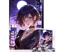 1000-piece Jigsaw Puzzles Midnight Serenade Educational Toy Gift For Birthdays Family Games with Fully Interlocking Randomly Shaped Pieces (Size 38x52cm)