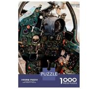 1000-piece Jigsaw Puzzles Mig21 Cockpit ColdWar Jet Adult Jigsaw Hands-on Game A Work of Art Unique Gifts for Birthday And Christmas 70x50cm/1000pcs