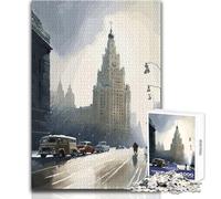 1000-piece Jigsaw Puzzles Moscow Russia Cityscape Toy Intellectual Game Learning Educational Gift For Birthdays Size 38x52cm