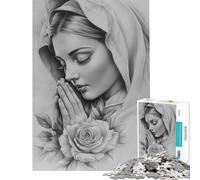 1000 Piece Jigsaw Puzzles- Mother Mary Learning Educational Toys for Educational Game Difficult Challenge Gifts Ideas (Size 38x52cm)