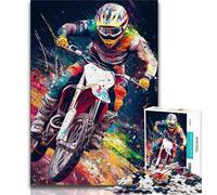 1000 Piece Jigsaw Puzzles Mountain Biking Teenager Jigsaw,Challenging Game Gifts for Is Ideal As A Gift for The Whole Family (size 75x50cm)