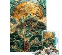 1000 Piece Jigsaw Puzzles Mountain Monarch's Realm Puzzles for Teenagers Difficult Hard Every Piece Is Unique Toys Educational Games (Size 38x26cm)
