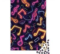 1000 Piece Jigsaw Puzzles Music Note Puzzles for Adults Paper Puzzles Educational Game for Adult 1000pcs (38x26cm)
