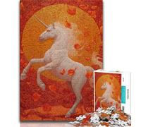 1000 Piece Jigsaw Puzzles Mysterious Unicorn Teenager Puzzles,Challenging Game Toys Wall Decoration Unique Birthday And Xmas Gifts (size 75x50cm)