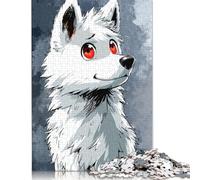 1000 Piece Jigsaw Puzzles Mystic Wolf Glance Jigsaw Puzzles for Adults Woodenboard Puzzles Challenging To Complete But Fun And Humorous 1000pcs (75x50cm)