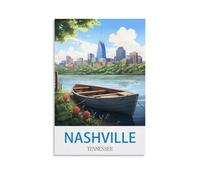 1000 Piece Jigsaw Puzzles Nashville Tennessee Home Decor Birthday Party Gift Toy for Men Women Elders Seniors, 38x52cm