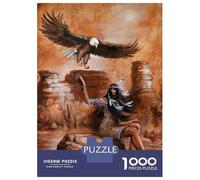 1000-piece Jigsaw Puzzles Native American Girl Adult Jigsaw Puzzle Hands-on Game Difficult Challenge Parent-child Interaction 52x38cm/1000pcs