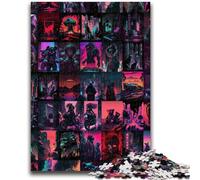 1000 Piece Jigsaw Puzzles Neon Landscape Help The Brain Exercise Addictive Toys to Cultivate Patience Perfect Decoration 26x38cm