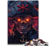 1000 Piece Jigsaw Puzzles Neon Pirate Captain Educational Family Game Deal As Gifts for The Whole Family for And Age 14 Years Up 50x75cm