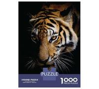 1000 Piece Jigsaw Puzzles- Never Lose Focus Tiger Teenager Puzzles Brain Teaser Game Stress Reliever Deal As Gifts for The Whole Family 70x50cm/1000pcs