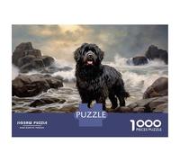 1000-piece Jigsaw Puzzles Newfoundland Dog Jigsaws for Adults Brain Teaser Game Improve Memory Unique Gifts for Birthday And Christmas 52x38cm/1000pcs