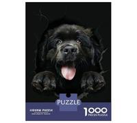 1000-piece Jigsaw Puzzles Newfoundland Jigsaws for Adults Brain Teaser Game Improve Memory Unique Gifts for Birthday And Christmas 52x38cm/1000pcs
