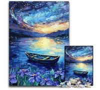 1000 Piece Jigsaw Puzzles Northern Lights Wooden Jigsaw Puzzles Family Fun, Unique Birthday And Gifts for And 14 Years Old 50X75CM