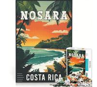 1000 Piece Jigsaw Puzzles Nosara in Costa Rica, Impossible Game, Precision Cutting, with Fully Interlocking Randomly Shaped Pieces 50x75cm