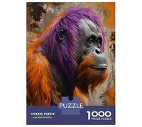 1000-piece Jigsaw Puzzles Orangutan Wall Art Print-2 Jigsaw Puzzle Anti-Stress Toys Wall Decoration Unique Gifts for Birthday And Christmas 38x26cm/1000pcs