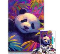 1000 Piece Jigsaw Puzzles Panda in The Bamboo Forest 1000 Pieces for Teenagers,Educational Games Home Decoration Birthday Present, Gifts, Wall Art 50x75cm