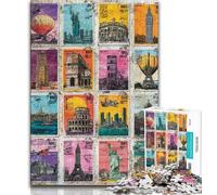 1000 Piece Jigsaw Puzzles Paris Collage Teenager Jigsaw,Challenging Game Gifts for Is Ideal As A Gift for The Whole Family (size 75x50cm)