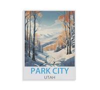 1000 Piece Jigsaw Puzzles，Park City Utah，Puzzles for Adults and Teenagers, Puzzle Sets for Challenging Puzzle Game and Family Play（38x26cm）-HZ52