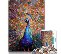 1000 Piece Jigsaw Puzzles Peacock Animal 1000 Pieces for Teenagers,Educational Stress Relief Toy Gifts for Friends And Family (size 75x50cm)